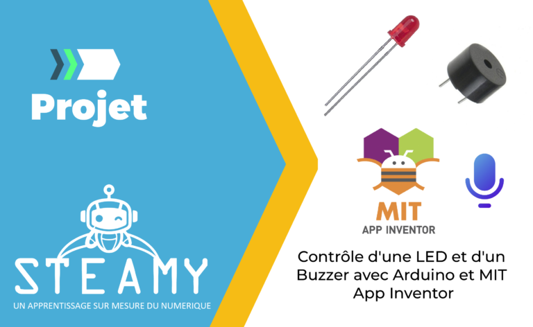Contrôle d&rsquo;une LED et d&rsquo;un Buzzer avec Arduino et MIT App Inventor